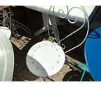 CHAISE DE JARDIN METAL BLANCHE