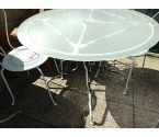 TABLE DE JARDIN PLATEAU VERRE VISSE PAS D ORIGINE