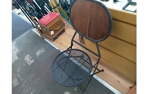 CHAISE PLIANTE BOIS METAL BOIS