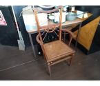 FAUTEUIL CANNE BOIS RUSTIQUE FRAGILE