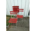 CHAISE PLIANTE LOT DE 4