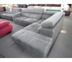 CANAPE D'ANGLE DROIT FIXE TISSU GRIS P230 L280
