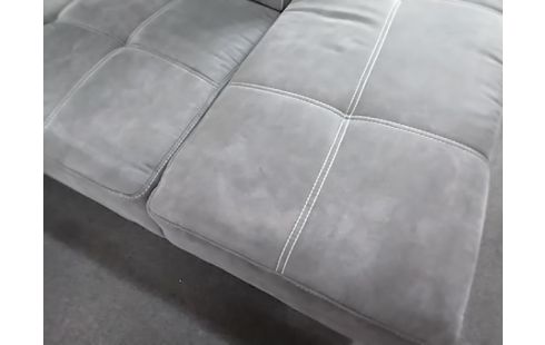 CANAPE D'ANGLE DROIT FIXE TISSU GRIS P230 L280