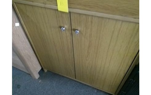 MEUBLE DE RANGEMENT BOIS 2P (SANS ETAGERE)