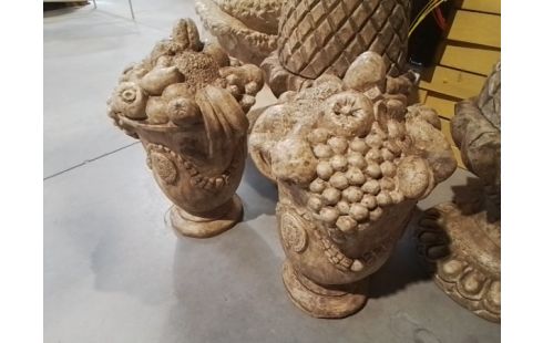 SCULPTURE VASE FRUITS GM