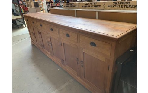 DRESSOIR TEAK 6 DEUREN / 6 LADEN