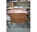 COMMODE MARQUETERIE MARBRE
