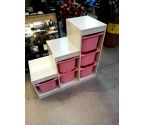 MEUBLE DE RANGEMENT ESCALIER6 BACS