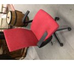 CHAISE DE BUREAU TISSU ROUGE