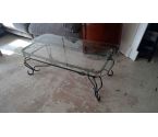 TABLE BASSE FER FORGE  VINTAGE