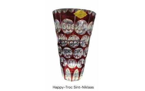 VASE CRISTAL ROUGE
