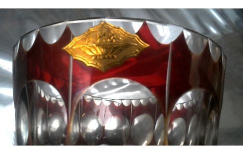 VASE CRISTAL ROUGE