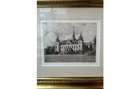 KUPFERSTICH SCHLOSS RALSWIEK <M. WOLFF>