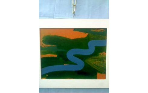 ÖLGEMÄLDE I.R. WOHNEN AM FLUSS <T. HEGER>