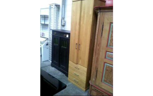 SCHRANK HOLZ BUCHE 2-TÜREN 3-SCHUBL.