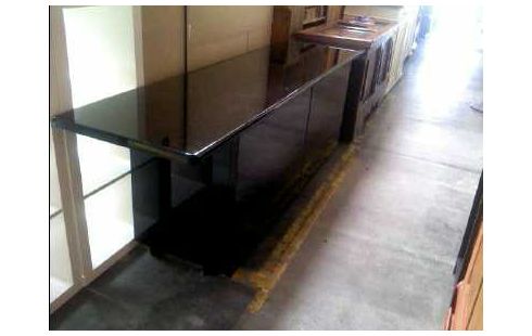SIDEBOARD HOCHGLANZ SCHWARZ 2-SCHIEBETÜREN