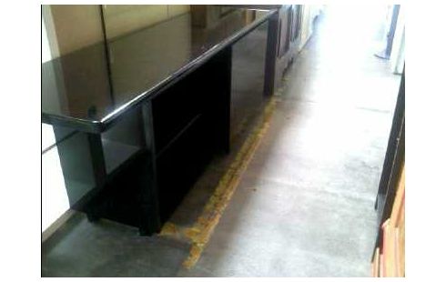 SIDEBOARD HOCHGLANZ SCHWARZ 2-SCHIEBETÜREN