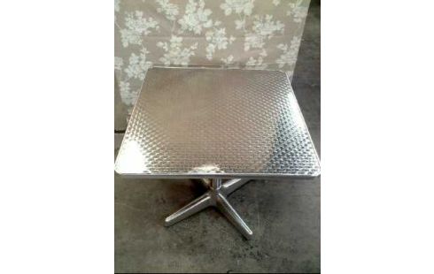 GARTENTISCH METALL GRAU GR. ABGER.ECK.