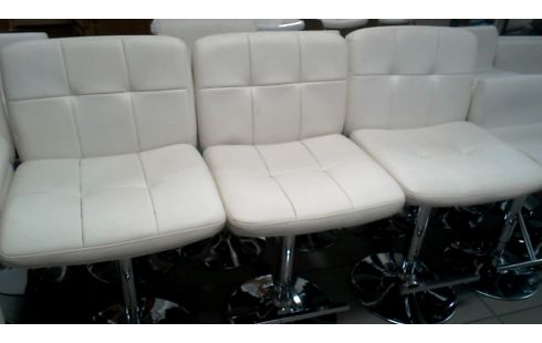 SILLA, , TABURETE DE BAR BLANCA CUERO LA UNIDAD