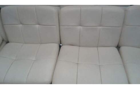 SILLA, , TABURETE DE BAR BLANCA CUERO LA UNIDAD
