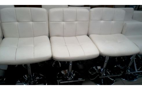 SILLA, , TABURETE DE BAR BLANCA CUERO LA UNIDAD