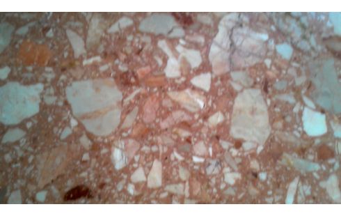 TABLE CONSOLE MARBRE TIROIR MERISIER