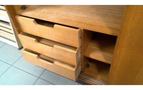 KLEIDERSCHRANK 1 IM VINTAGE-STIL 3 SCHUBLADEN