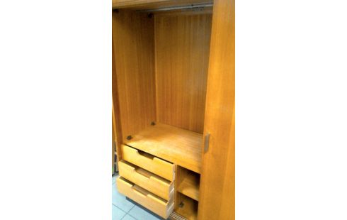 KLEIDERSCHRANK 1 IM VINTAGE-STIL 3 SCHUBLADEN