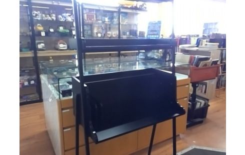 BUREAU ETAGERE ALINEA NOIR
