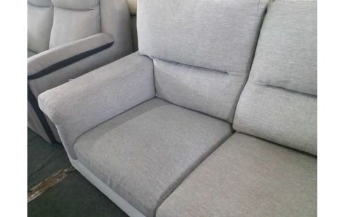 CANAPE 2P TISSU GRIS POLTRONESOFA (QLQS TACHES)