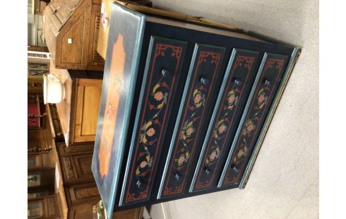COMMODE PEINTE À LA MAIN 4 TIROIRS