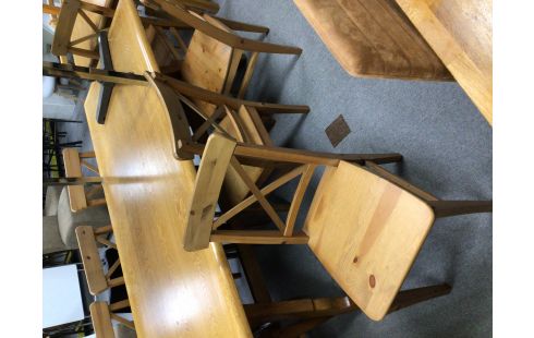 8 CHAISES PIN IKEA INGOLF