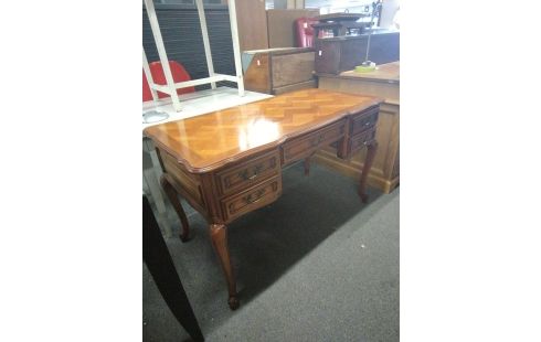 BUREAU MERISIER 5 TIROIRS