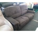 CANAPE CONVERTIBLE TISSU MARRON 2P