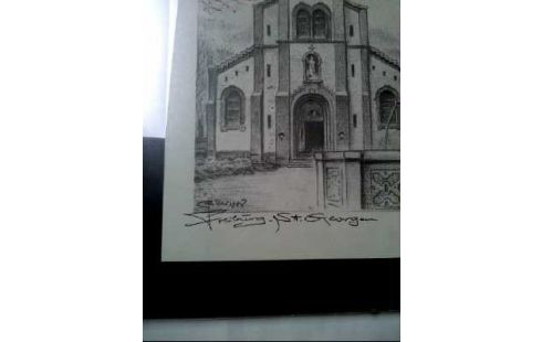 DRUCK I.R. SIGNIERT KIRCHE ST. GEORGEN