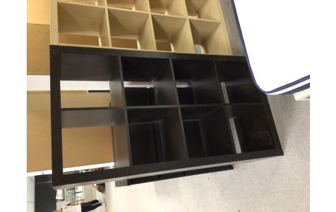ETAGERE KALLAX NOIR 8 CASES