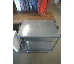 DESSERTE A ROULETTES METAL GRIS