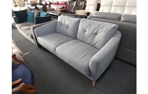 CANAPE 3 PLACES TISSU GRIS