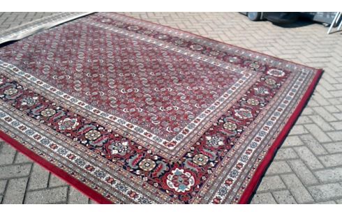 TAPIJT BORDEAUX BEIGE BLAUW AMBASSADOR