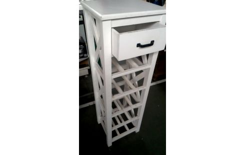 MEUBLE D'APPOINT BLANCHE, , BOIS 1 TIROIR