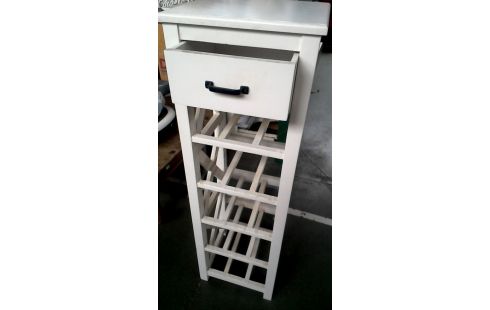 MEUBLE D'APPOINT BLANCHE, , BOIS 1 TIROIR