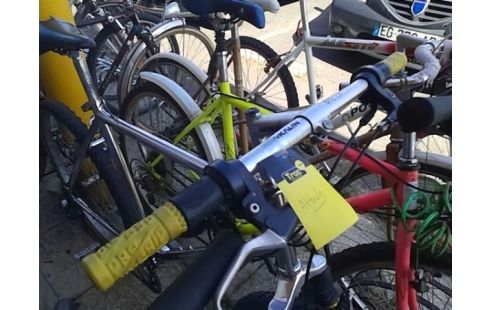 VELO KALIN GRIS ET JAUNE