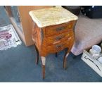 CHEVET STYLE MARQUETTERIE 3T (QLQS MANQUES)