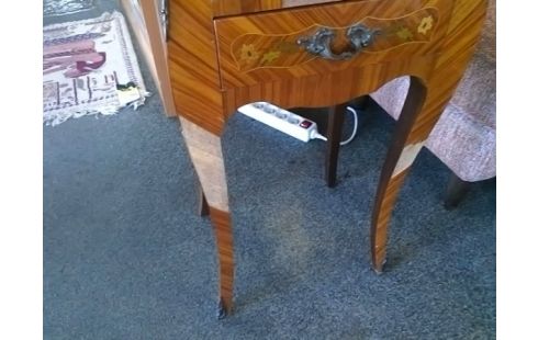 CHEVET STYLE MARQUETTERIE 3T (QLQS MANQUES)