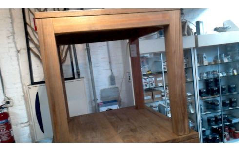 TAFEL KUBUS MASSIEF TEAK TOP 3CM PER STUK