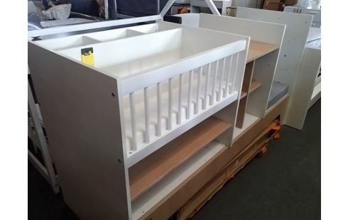 LIT EVOLUTIF 120X60 BLANC MODERNE (AVEC NOTICE)