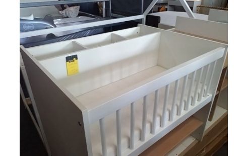 LIT EVOLUTIF 120X60 BLANC MODERNE (AVEC NOTICE)