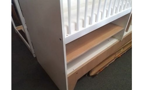 LIT EVOLUTIF 120X60 BLANC MODERNE (AVEC NOTICE)