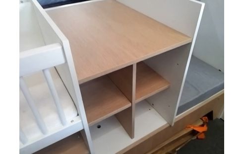 LIT EVOLUTIF 120X60 BLANC MODERNE (AVEC NOTICE)
