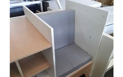 LIT EVOLUTIF 120X60 BLANC MODERNE (AVEC NOTICE)